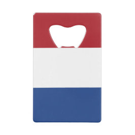 Niederländische Flagge Geldbeutel Flaschenöffner