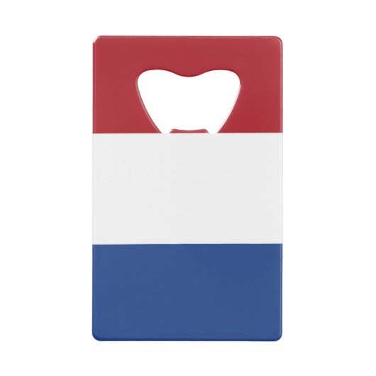 Niederländische Flagge Geldbeutel Flaschenöffner (Vorderseite)