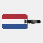 Niederländische Flagge Gepäckanhänger (Rückseite horizontal)
