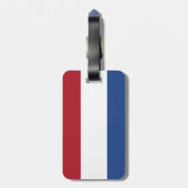Niederländische Flagge Gepäckanhänger (Rückseite vertikal)