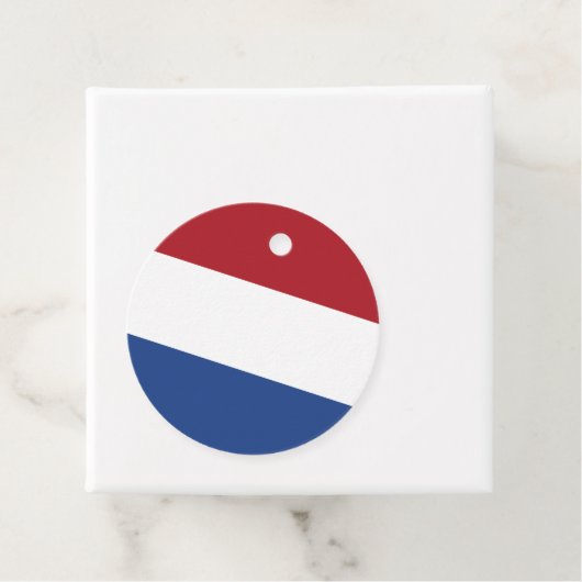 niederländische Flagge Geschenkanhänger (Beispiel)