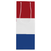 niederländische Flagge Geschenktüte Für Weinflaschen (Vorderseite)