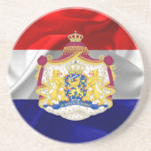Niederländische Flagge Getränkeuntersetzer (Vorne)
