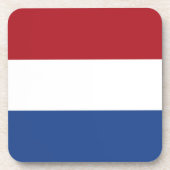 niederländische Flagge Getränkeuntersetzer (Vorderseite)