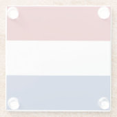 Niederländische Flagge Glasuntersetzer (Rückseite)