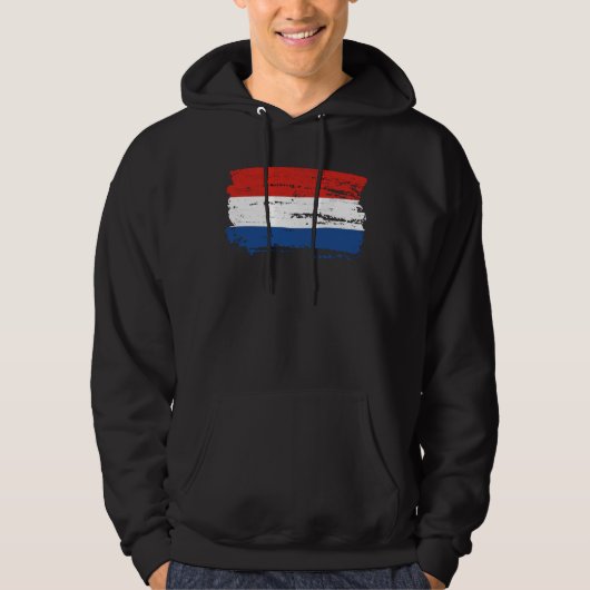 Niederländische Flagge Hoodie (Vorderseite)