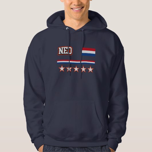 Niederländische Flagge Hoodie (Vorderseite)