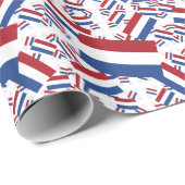 Niederländische Flagge in Mehrfachlagenzuordnung Geschenkpapier (Rolleneckpunkt)