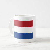 Niederländische Flagge Kaffeetasse (Vorderseite Links)