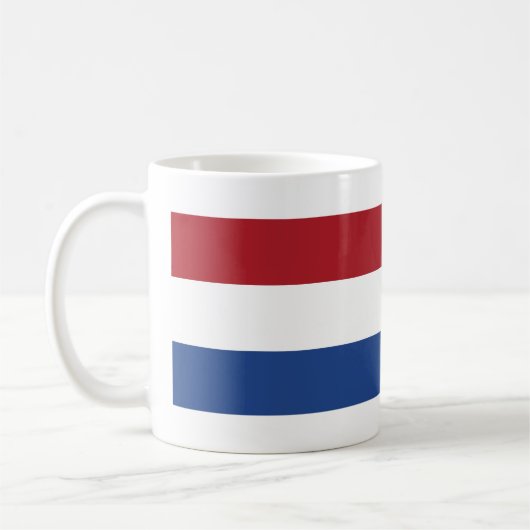 Niederländische Flagge Kaffeetasse (Links)