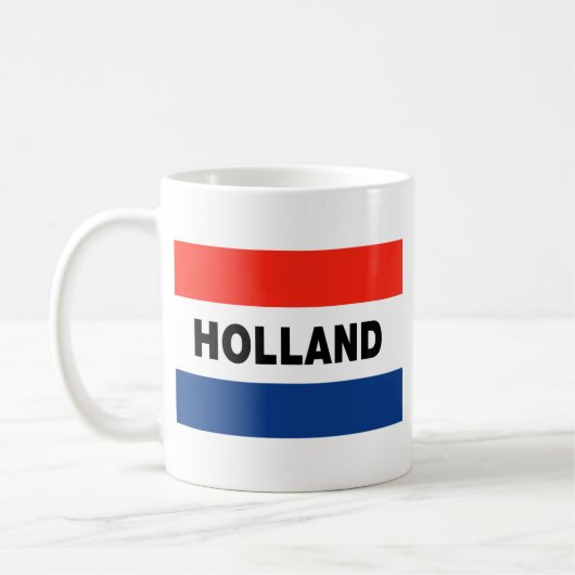 Niederländische Flagge Kaffeetasse (Links)