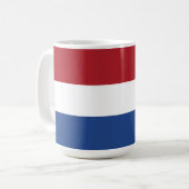 niederländische Flagge Kaffeetasse (Vorderseite Links)