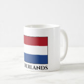 Niederländische Flagge Kaffeetasse (VorderseiteRechts)
