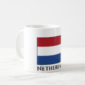 Niederländische Flagge Kaffeetasse (Vorderseite Links)