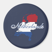 Niederländische Flagge Karte Souvenir Modern ,Back Magnet (Vorne)