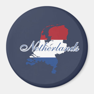 Niederländische Flagge Karte Souvenir Modern ,Back Magnet