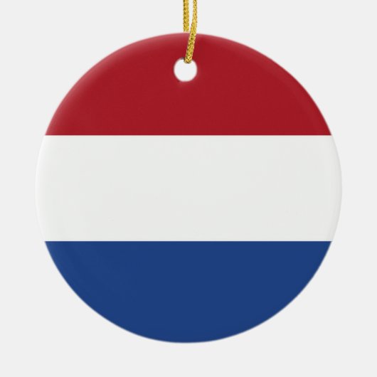 niederländische Flagge Keramik Ornament (Vorne)