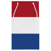 niederländische Flagge Kleine Geschenktüte (Rückseite)