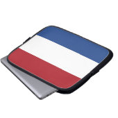 Niederländische Flagge - Laptop-Sieb Laptopschutzhülle (Vorne Knopf)