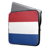 Niederländische Flagge Laptopschutzhülle (Vorderseite Links)