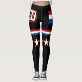 Niederländische Flagge Leggings (Vorderseite)