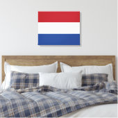Niederländische Flagge Leinwanddruck (Insitu (Schlafzimmer))