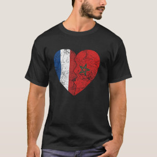Niederländische Flagge Marokkos Herz Niederlande M T-Shirt