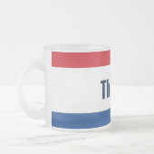 Niederländische Flagge Mattglastasse (Links)