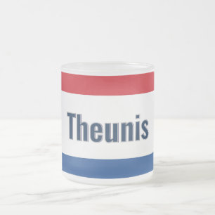 Niederländische Flagge Mattglastasse