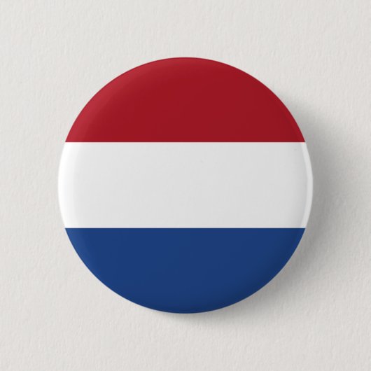 Niederländische Flagge: MUSEUM Zazzle Button (Vorderseite)