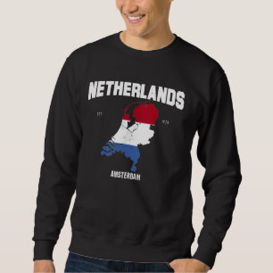 Niederländische Flagge, Niederländische Karte, Nie Sweatshirt