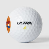 Niederländische Flagge Orange Lion Team Holland Go Golfball (Logo)