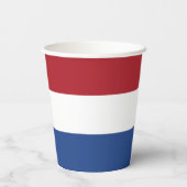 Niederländische Flagge Pappbecher (Rückseite)