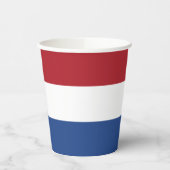 Niederländische Flagge Pappbecher (Links)