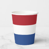 niederländische Flagge Pappbecher (Rückseite)