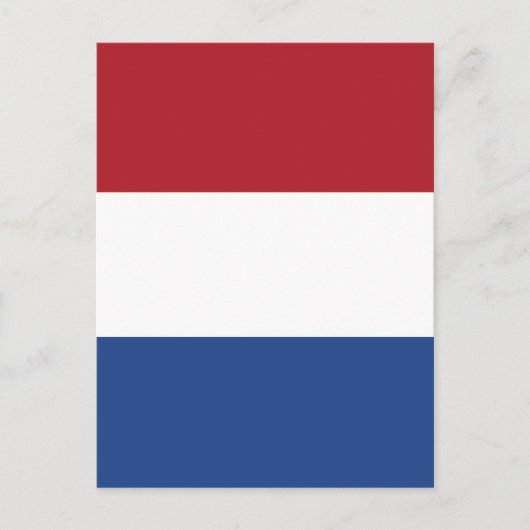 niederländische Flagge Postkarte (Vorderseite)