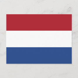 Niederländische Flagge Postkarte