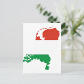 Niederländische Flagge Postkarte (Stehend Vorderseite)