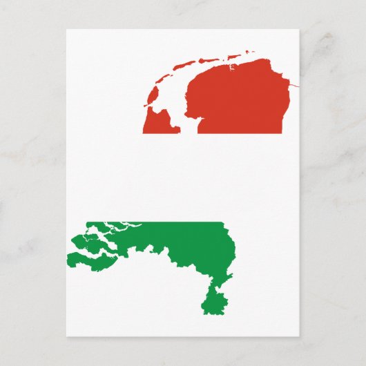 Niederländische Flagge Postkarte (Vorderseite)