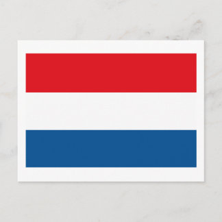 Niederländische Flagge Postkarte