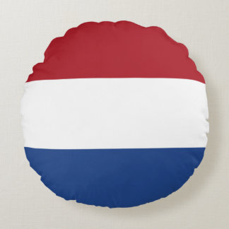 Niederländische Flagge Rundes Kissen