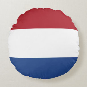 Niederländische Flagge Rundes Kissen