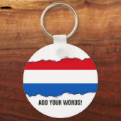 Niederländische Flagge Schlüsselanhänger (Vorderseite)