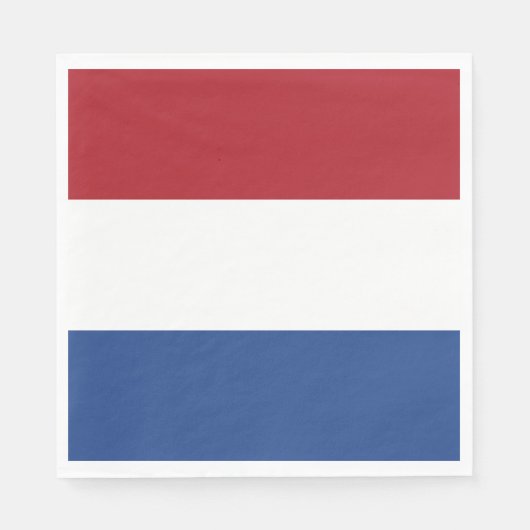 Niederländische Flagge Serviette (Vorderseite)