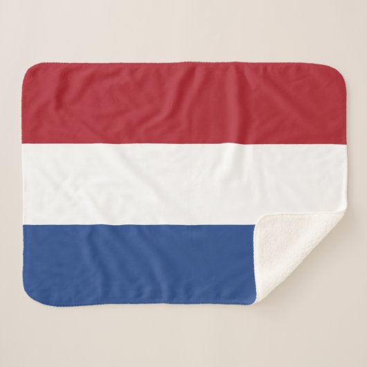 Niederländische Flagge Sherpadecke (Vorderseite (Horizontal))