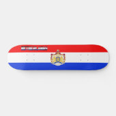 Niederländische Flagge Skateboard (Horizontal)