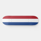 Niederländische Flagge Skateboard (Horizontal)