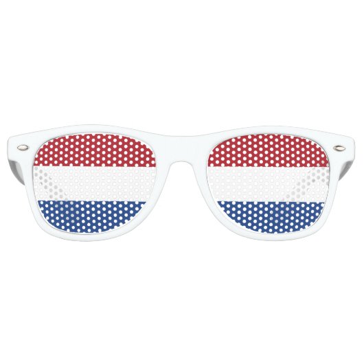 Niederländische Flagge Sonnenbrille (Vorderseite)