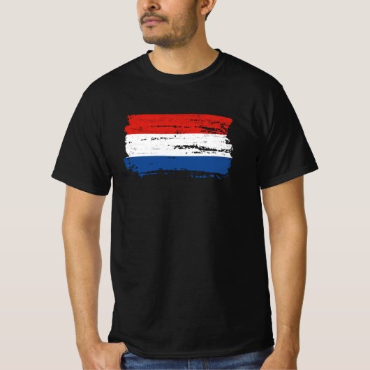 Niederländische Flagge T-Shirt (Vorderseite)