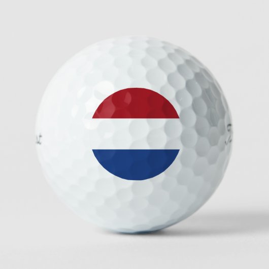 Niederländische Flagge tpv1 gbcnt Golfball (Vorderseite)